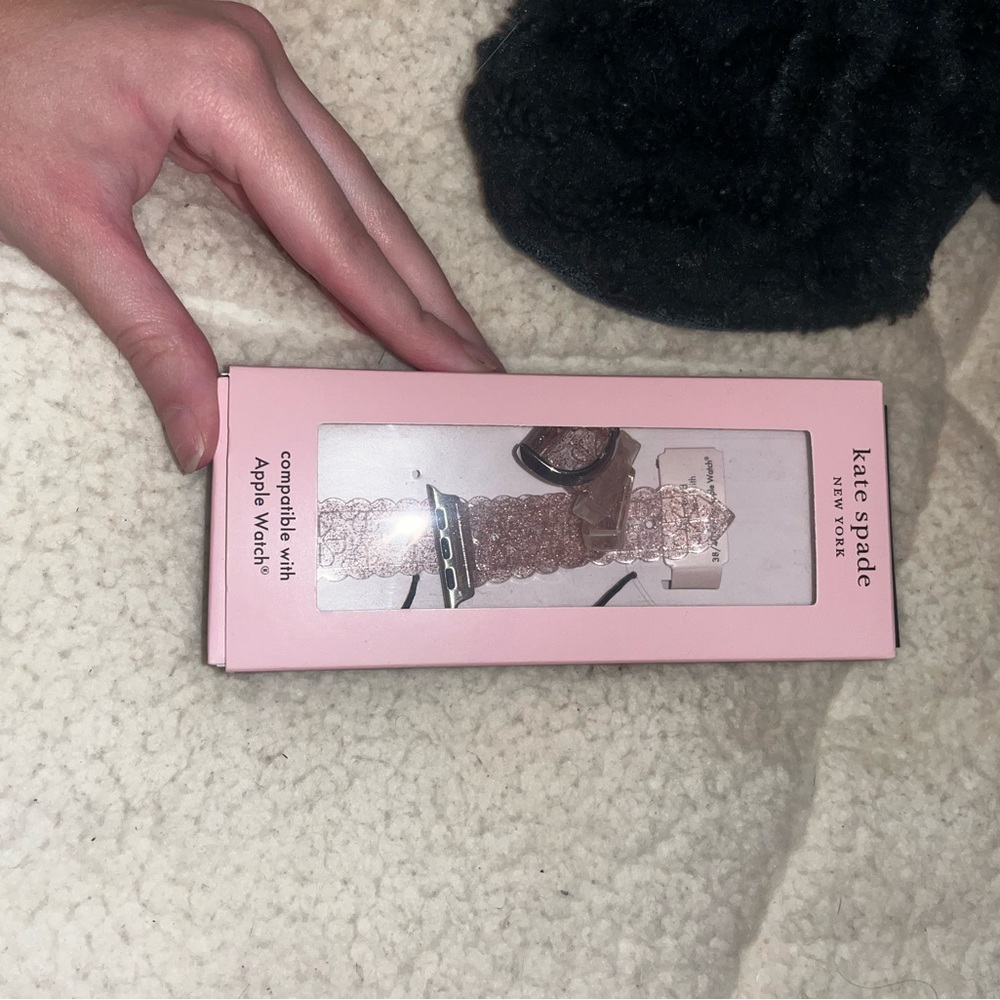 Kate Spade light Pink Glitter Apple Watch band